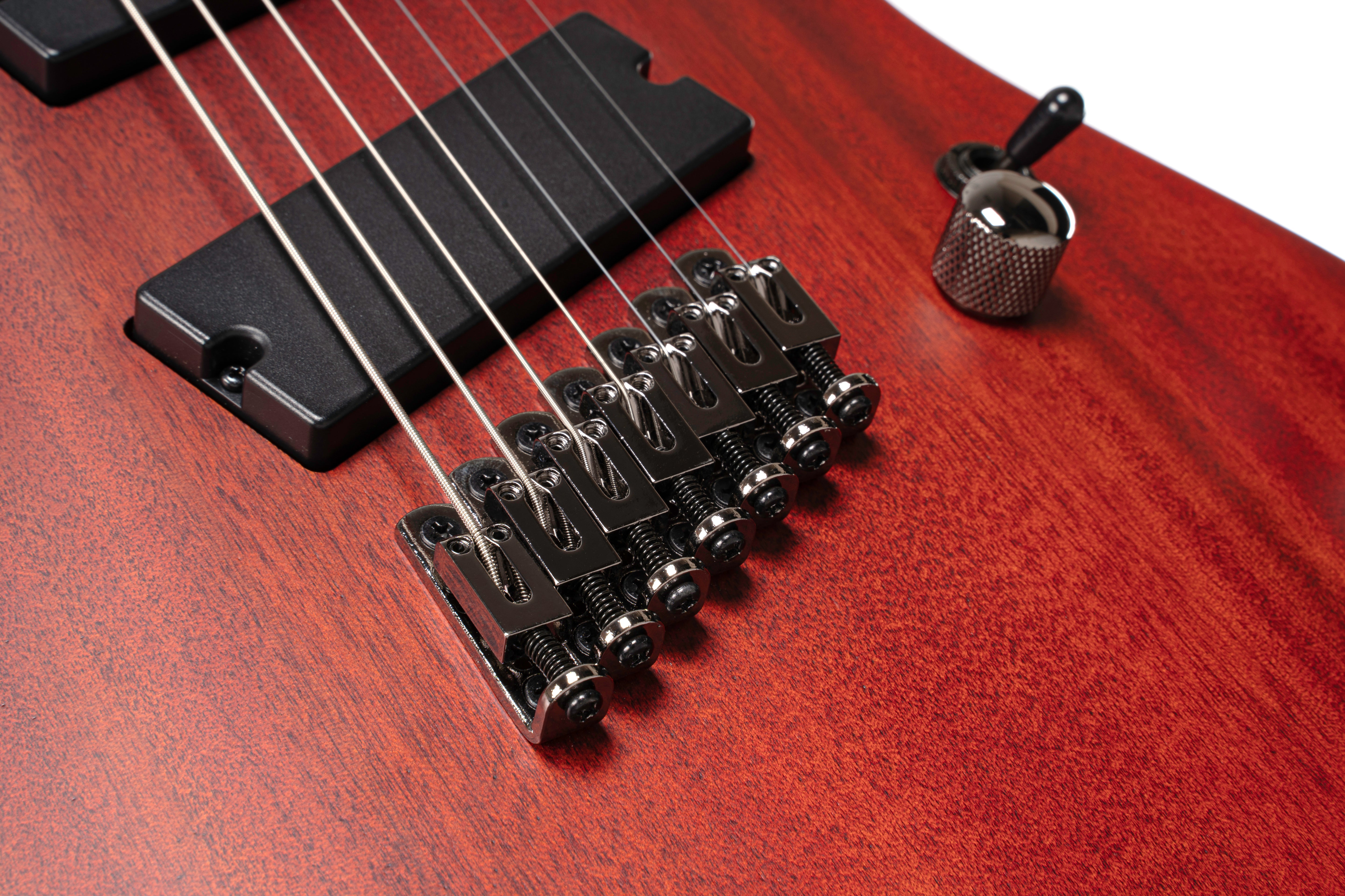 Cort KX307MSOPM KX Series Multi Scale 7 String Electric Guitar. Open Pore Mahogany