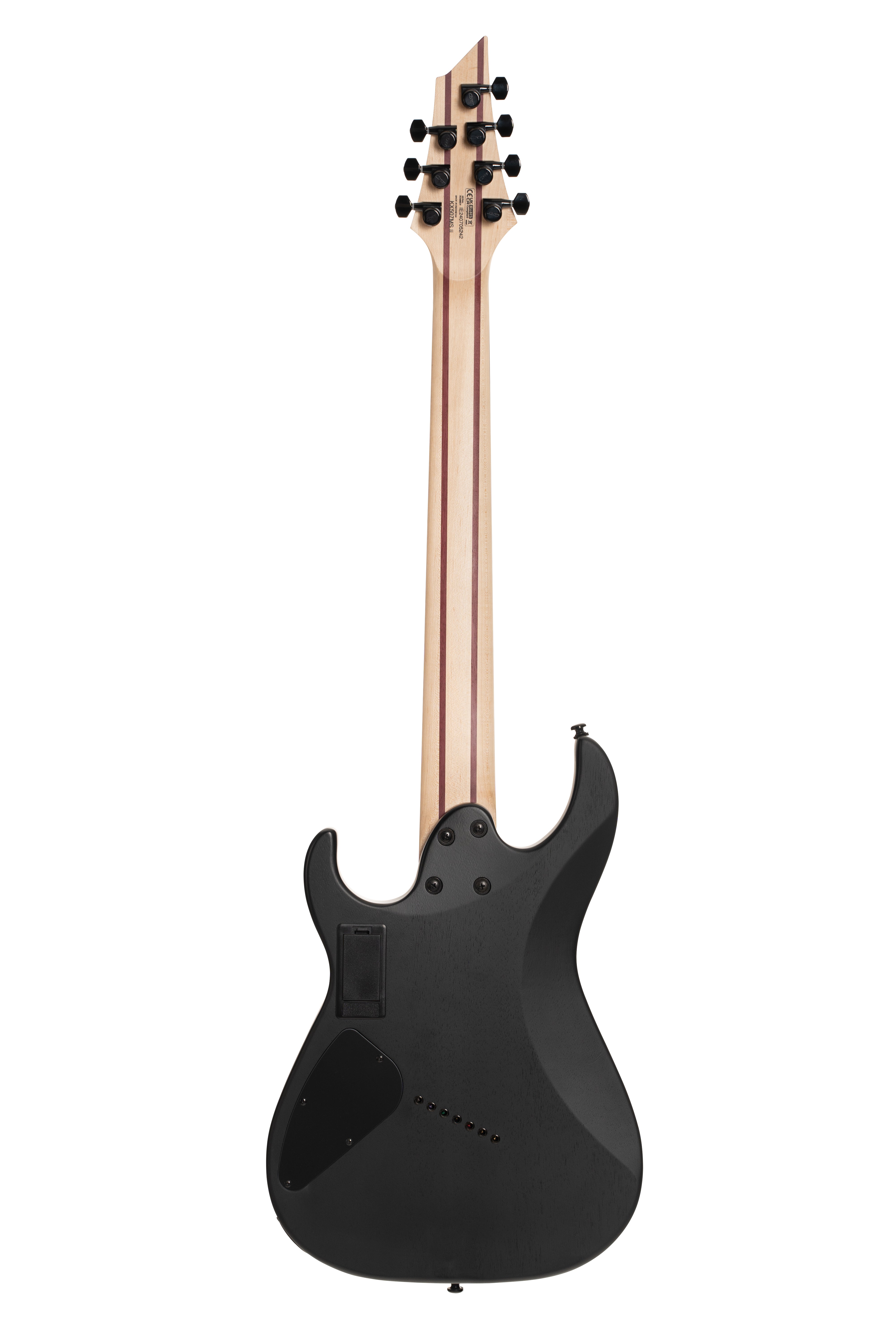 Cort KX507MS-NBB KX Series  7-String Multi-Scale Solid Body Electric with Pale Moon Ebony Top