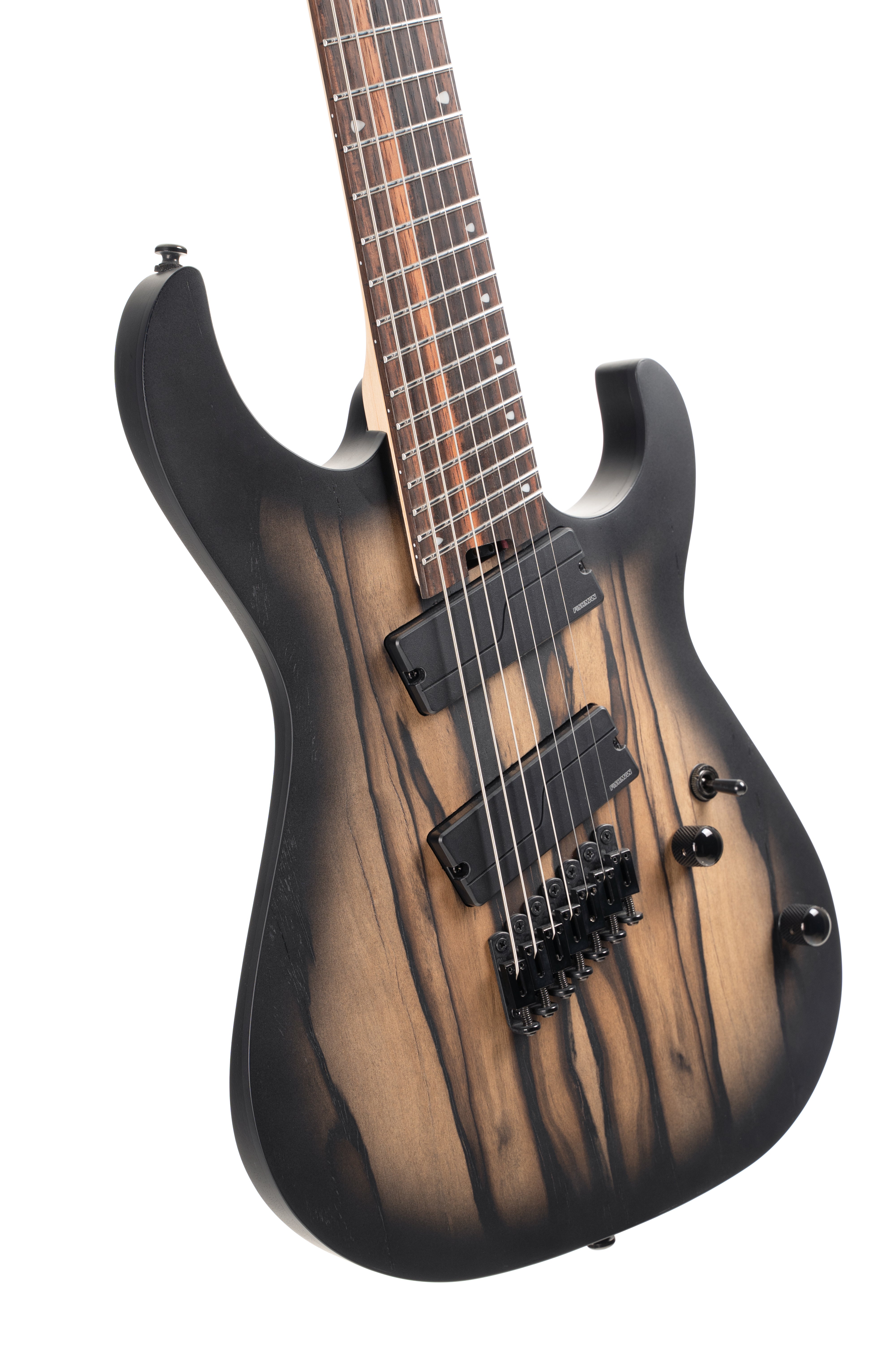 Cort KX507MS-NBB KX Series  7-String Multi-Scale Solid Body Electric with Pale Moon Ebony Top