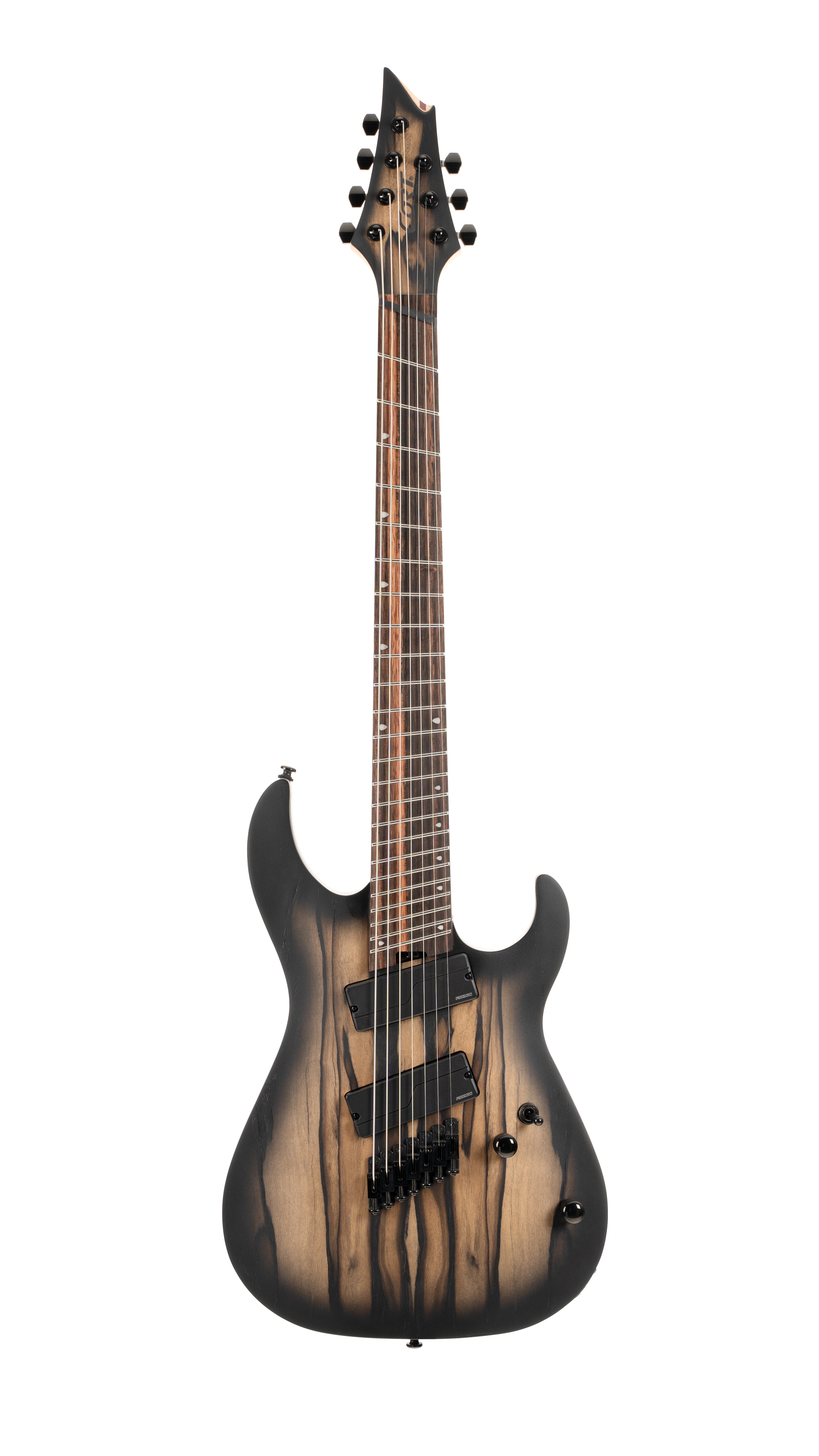 Cort KX507MS-NBB KX Series  7-String Multi-Scale Solid Body Electric with Pale Moon Ebony Top