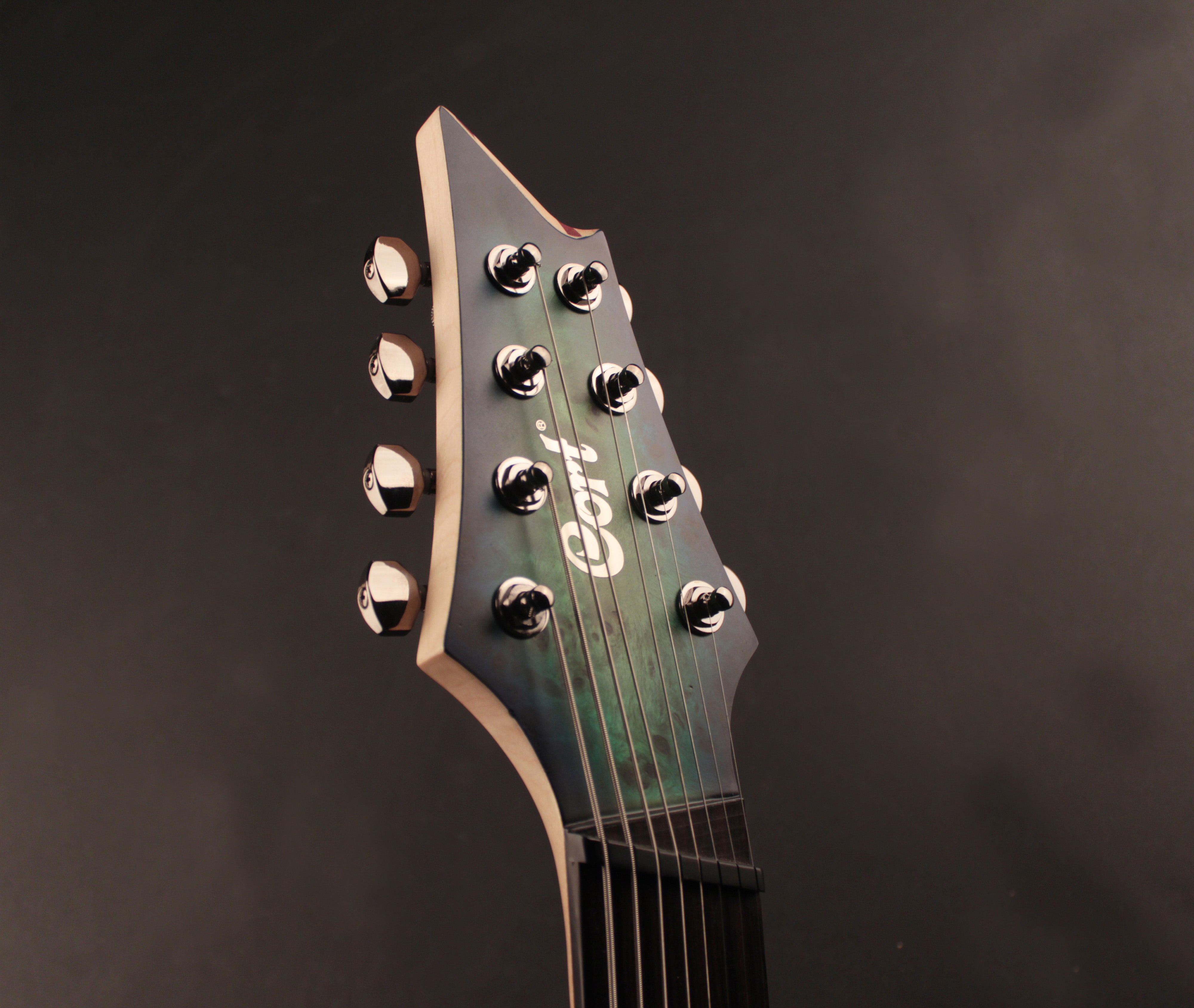Cort KX508MS KX Series 8 String Electric Guitar. Mariana Blue Burst