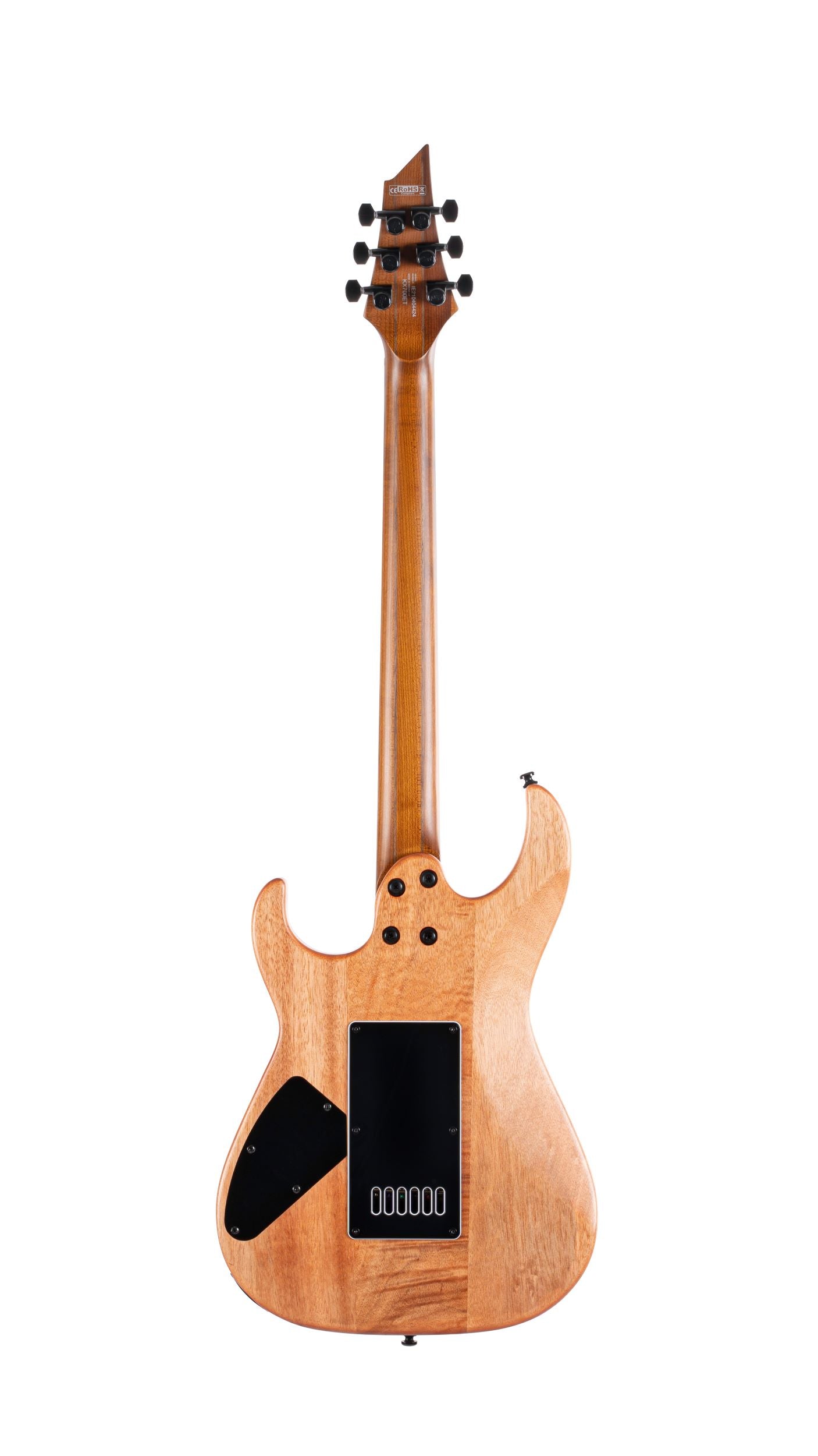 Cort KX700OPBK KX Series Evertune Double Cutaway Electric Guitar. Open Pore Black