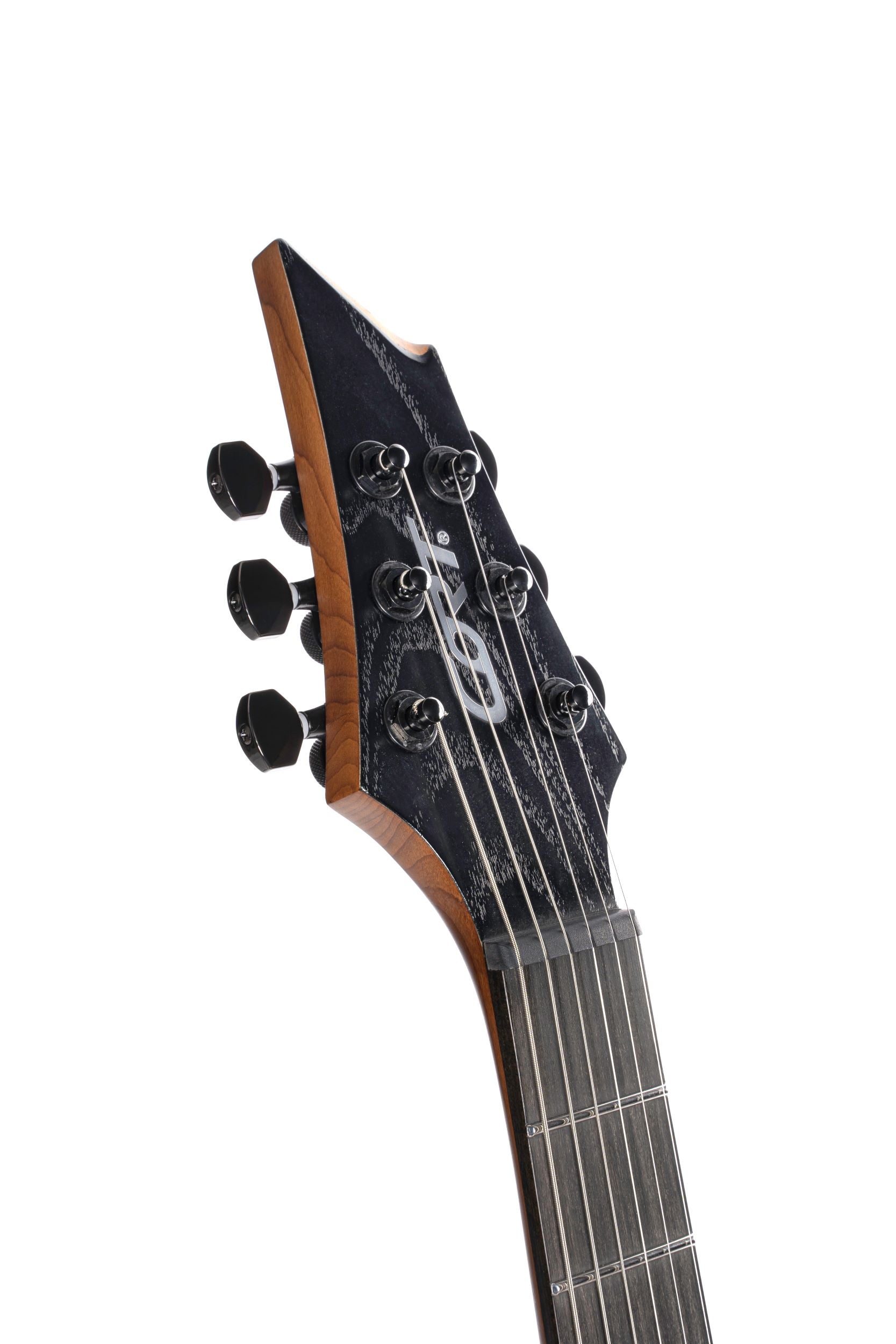 Cort KX700OPBK KX Series Evertune Double Cutaway Electric Guitar. Open Pore Black