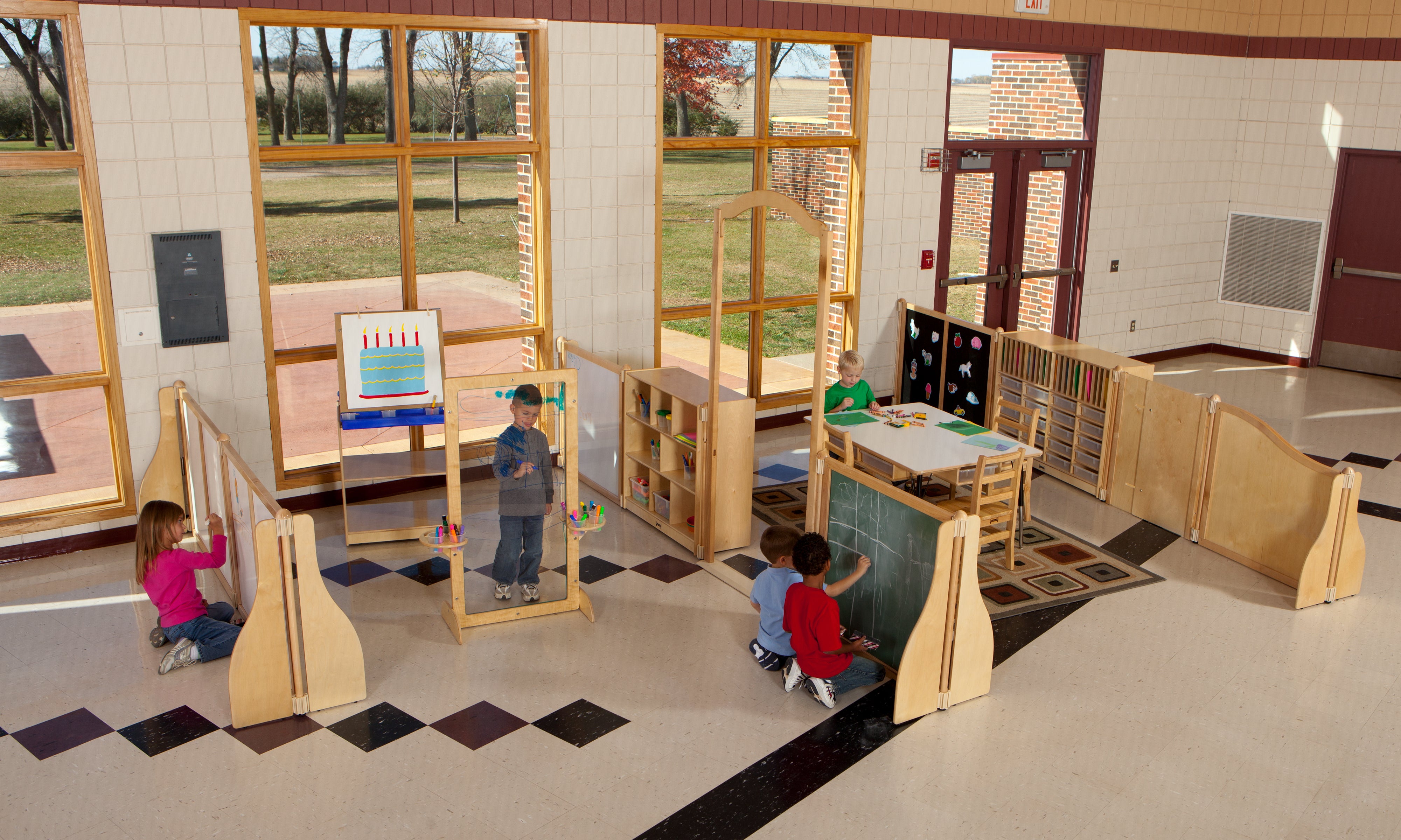Jonti-Craft® Homework Station - with Clear Paper-Trays