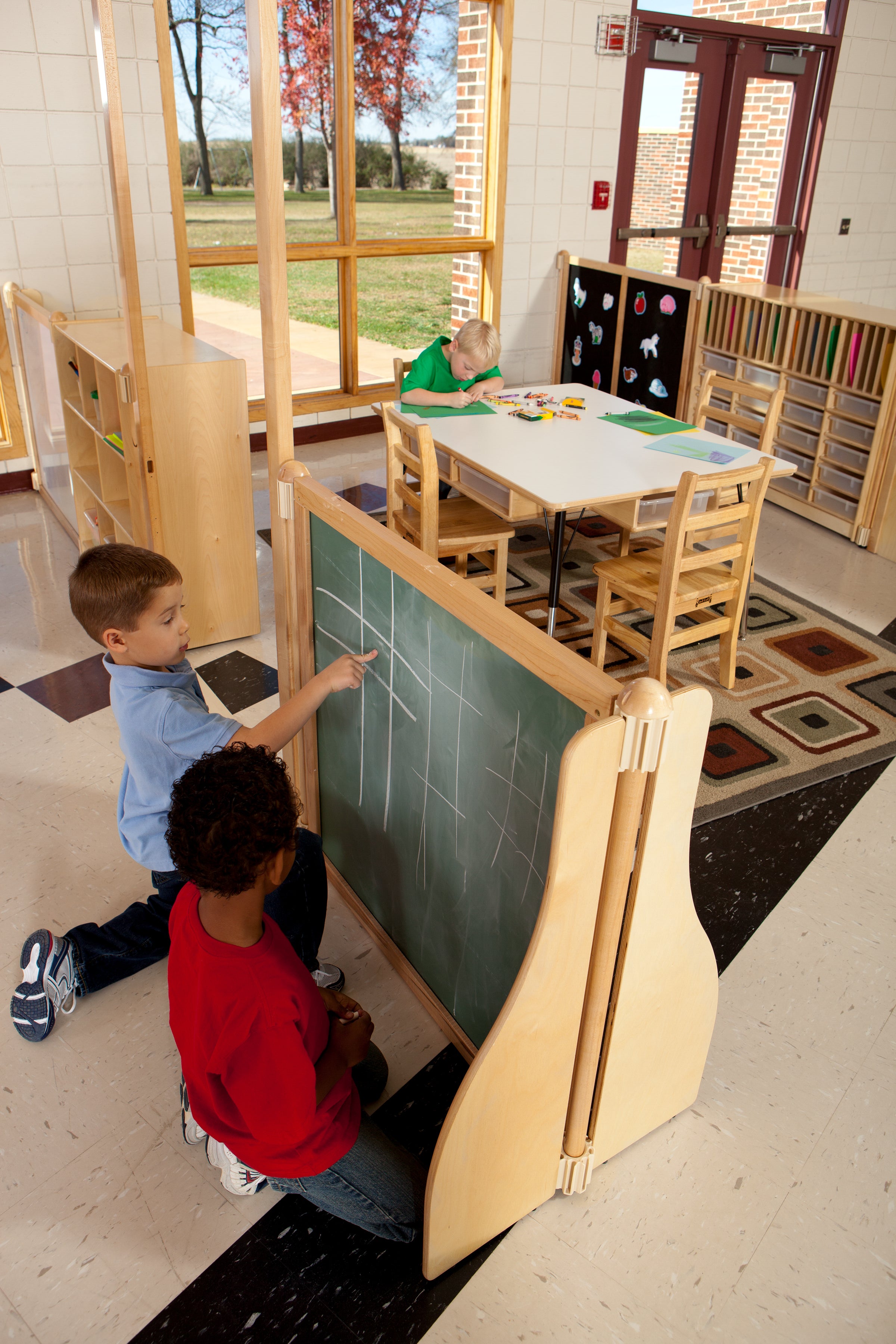 Jonti-Craft® Homework Station - with Clear Paper-Trays