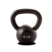 15 LB Single Kettlebell - Black
