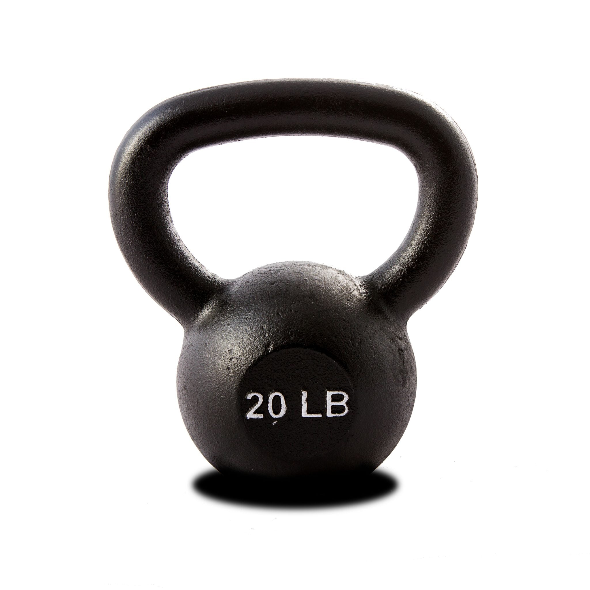 20 LB Single Kettlebell - Black