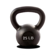 25 LB Single Kettlebell - Black