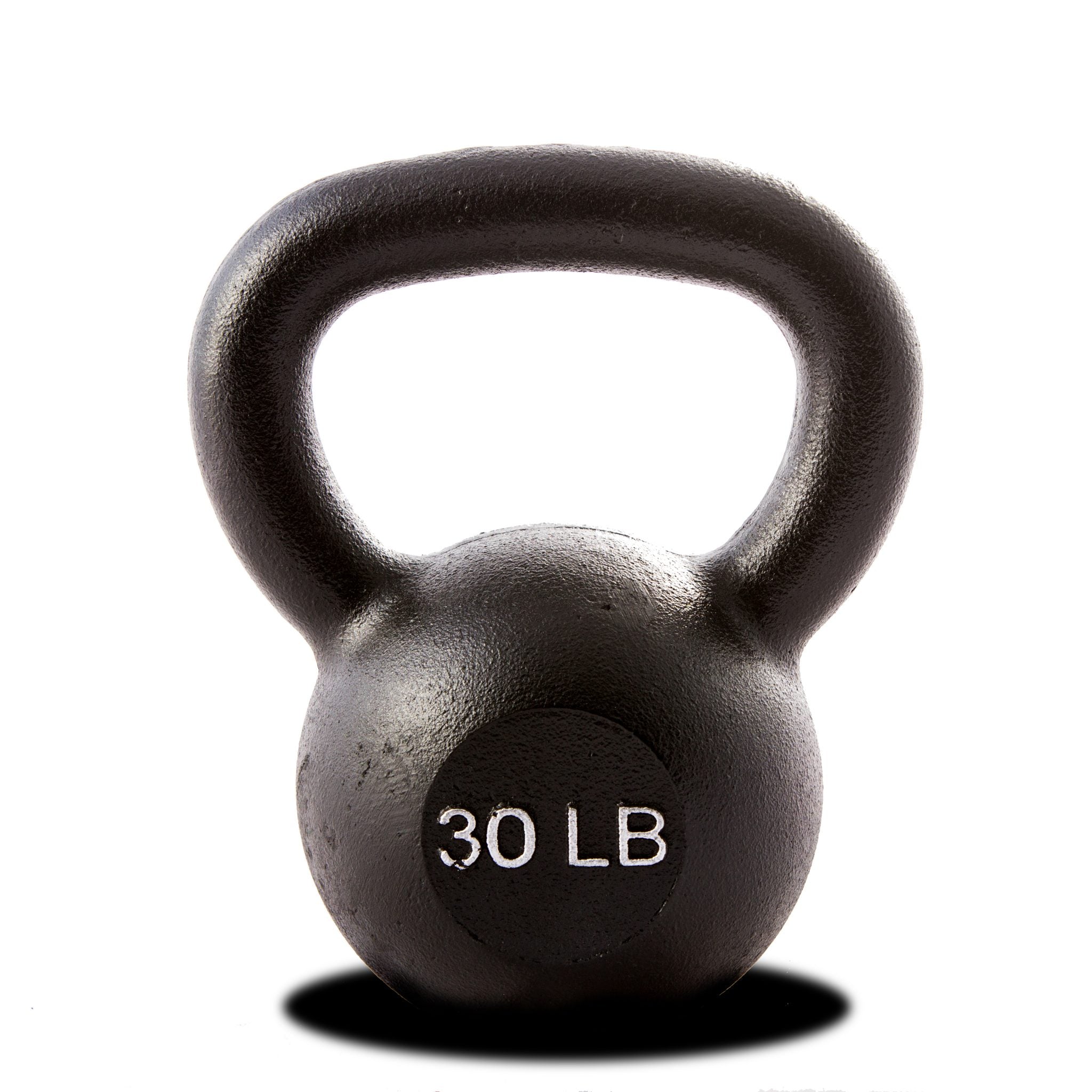 30 LB Single Kettlebell - Black
