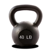 40 LB Single Kettlebell - Black