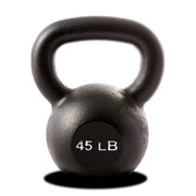 45 LB Single Kettlebell - Black