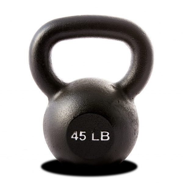 45 LB Single Kettlebell - Black