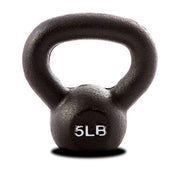 5 LB Single Kettlebell - Black