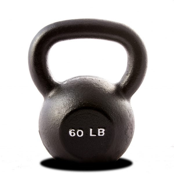60 LB Single Kettlebell - Black