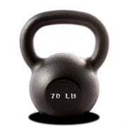 70 LB Single Kettlebell - Black