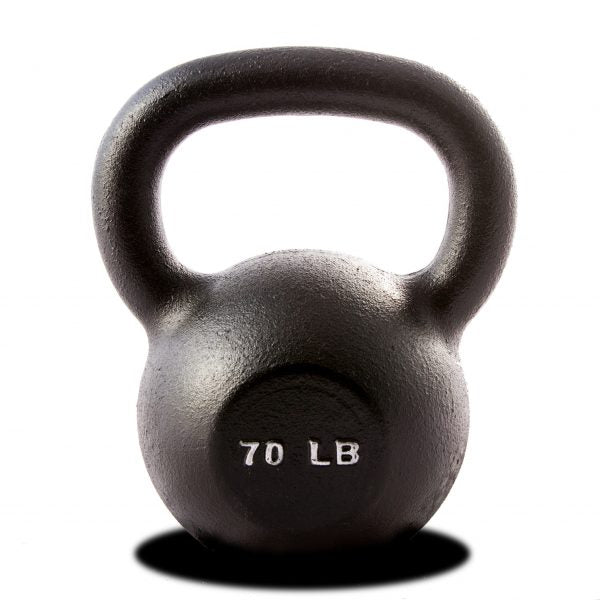 70 LB Single Kettlebell - Black