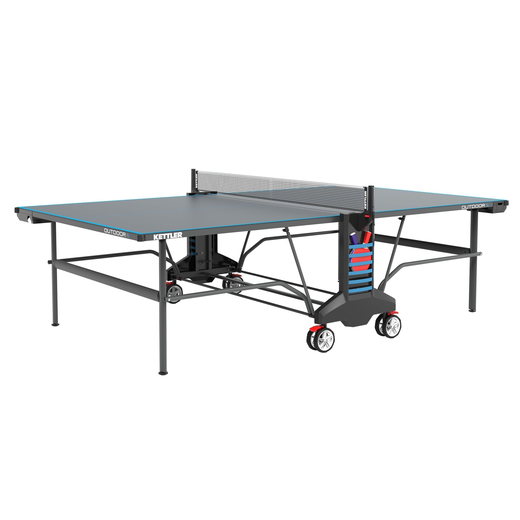 Kettler® Outdoor 6 Table Tennis, 4-Player Bundle