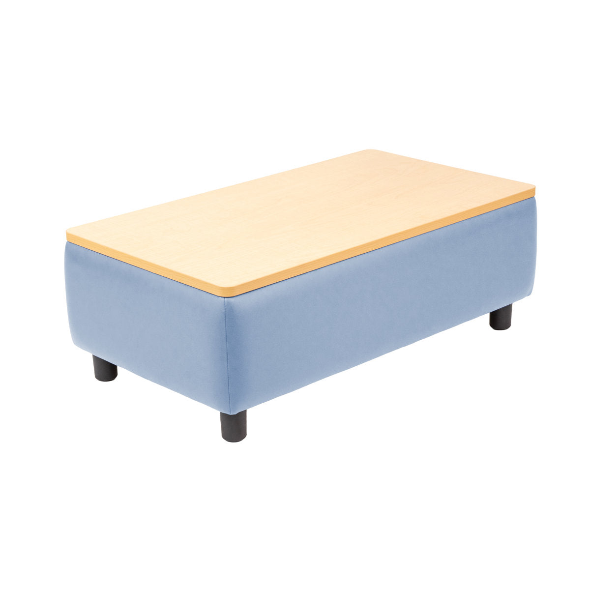 Kid Comfort Collective Modular Coffee Table - Powder Blue/Maple Grain