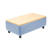 Kid Comfort Collective Modular Coffee Table - Powder Blue/Maple Grain