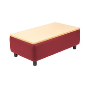 Kid Comfort Collective Modular Coffee Table - Red/Maple Grain
