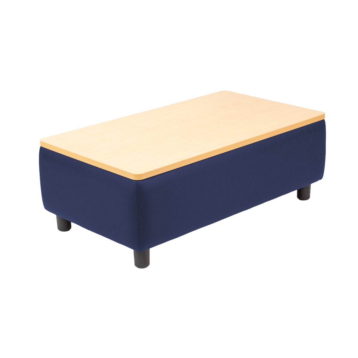 Kid Comfort Collective Modular Coffee Table - Navy/Maple Grain