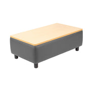 Kid Comfort Collective Modular Coffee Table - Gray/Maple Grain