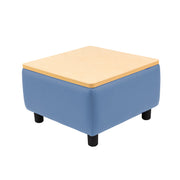 Kid Comfort Collective Modular End Table - Powder Blue/Maple Grain