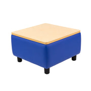 Kid Comfort Collective Modular End Table - Blue/Maple Grain