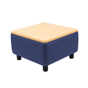 Kid Comfort Collective Modular End Table - Navy/Maple Grain