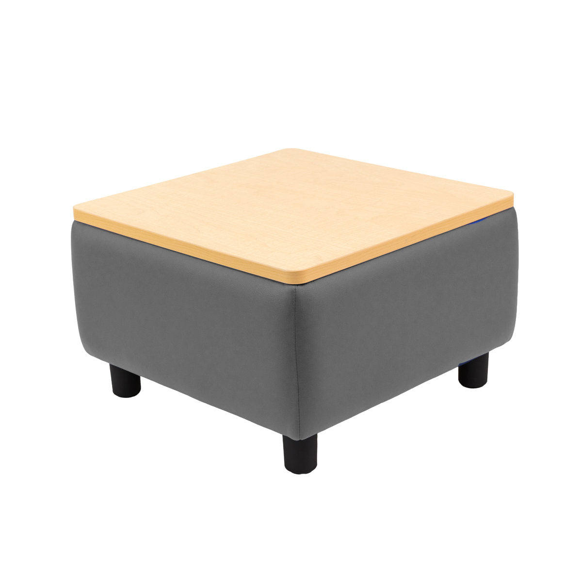 Kid Comfort Collective Modular End Table - Gray/Maple Grain