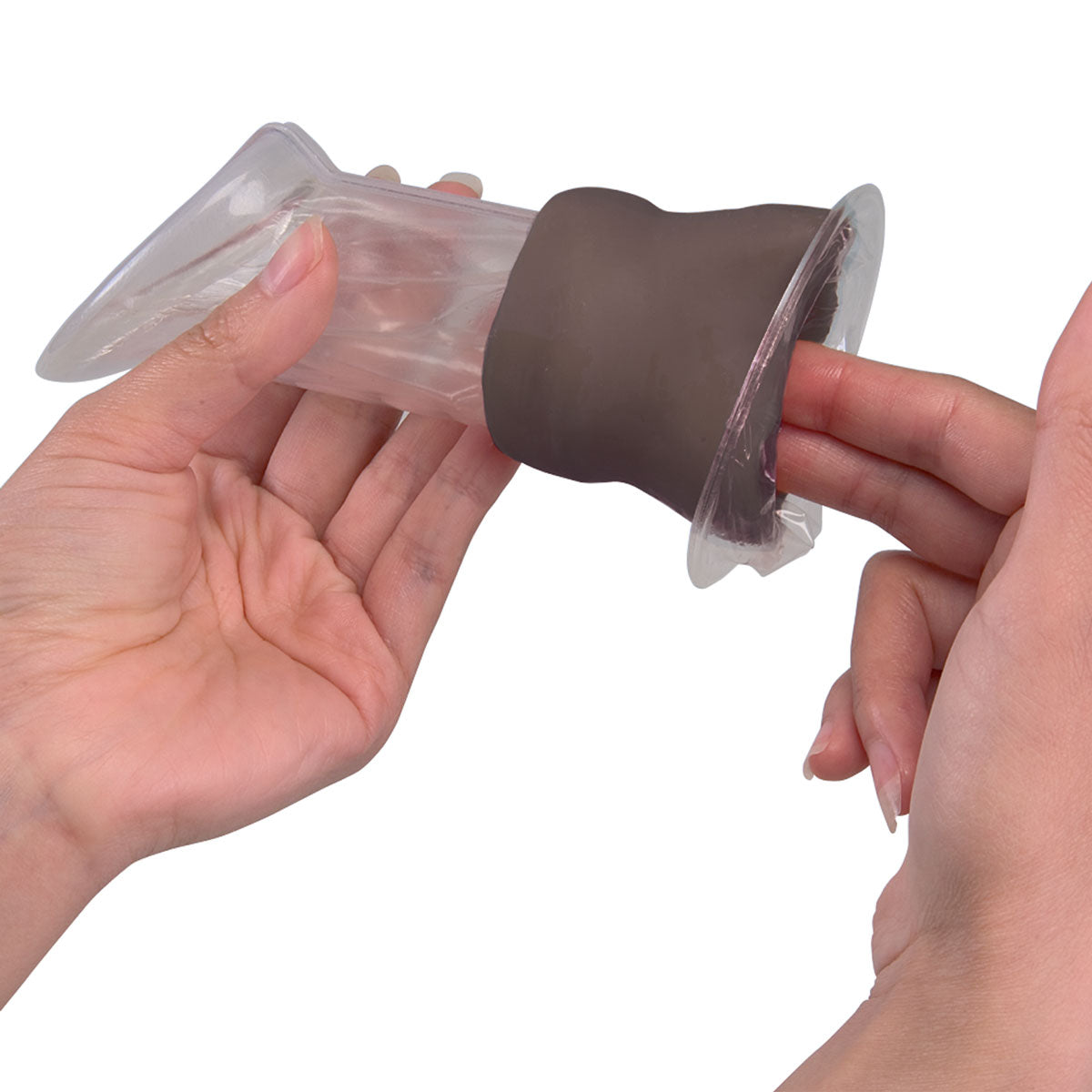 Training Model for a Female Condom, Dark Skin