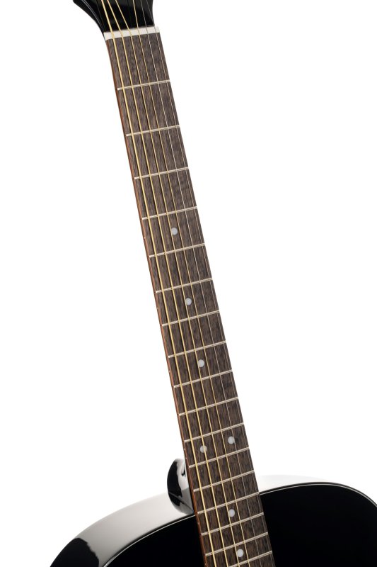 Cort L60BK Luce Series L60 Orchestra Acoustic Guitar, Black Gloss