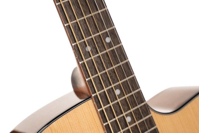 Cort L60BK Luce Series L60 Orchestra Cutaway Acoustic Electric Guitar, Natural Gloss