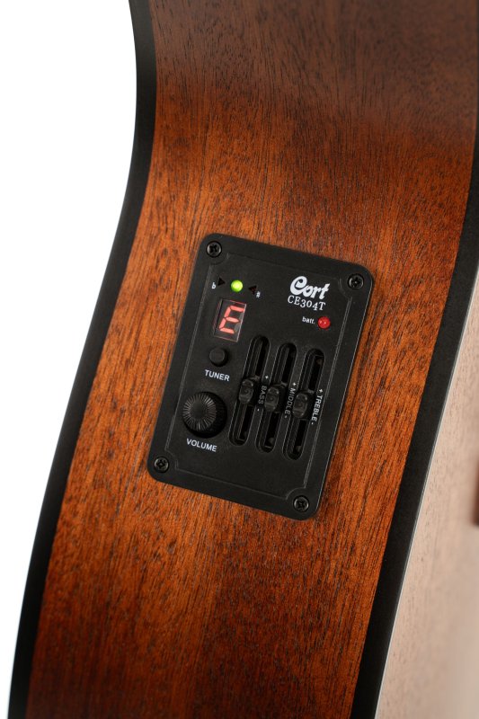 Cort L60MCEOP Luce Series L60M Concert Acoustic Electric Guitar, Open Pore