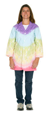 Tie Dye Lab Coat 3/4 Length, Size Adult Small
