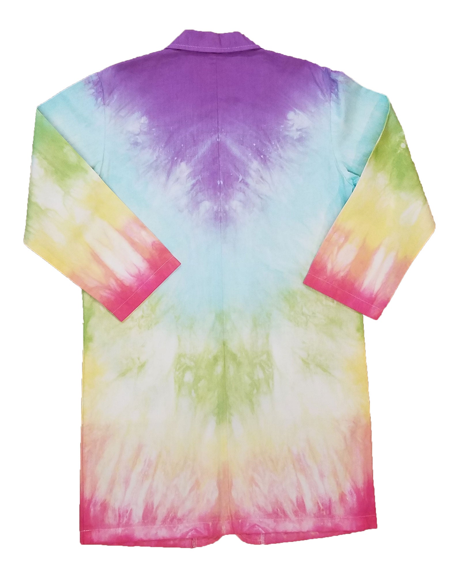 Tie Dye Lab Coat 3/4 Length, Size Youth Small
