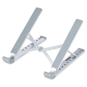 StarTech.com Foldable Collapsible and Angle Adjustable Ergonomic Laptop Riser Stand - Silver