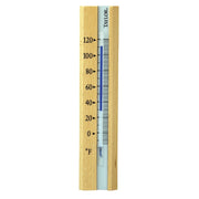 Taylor Fahrenheit -20 to 120 Brown Wood Indoor Window Thermometer