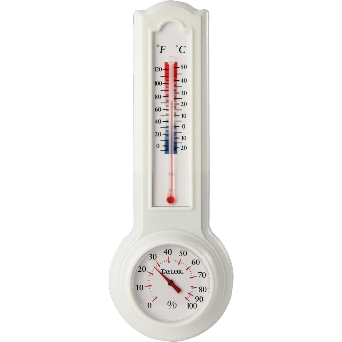 Taylor Fahrenheit & Celsius Analog 0 to 120 F, -20 to 50 C Hygrometer & Thermometer