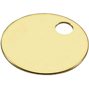 Lucky Line Engravable Tag 1-3/8 In. Brass Key Tag, (100-Pack)