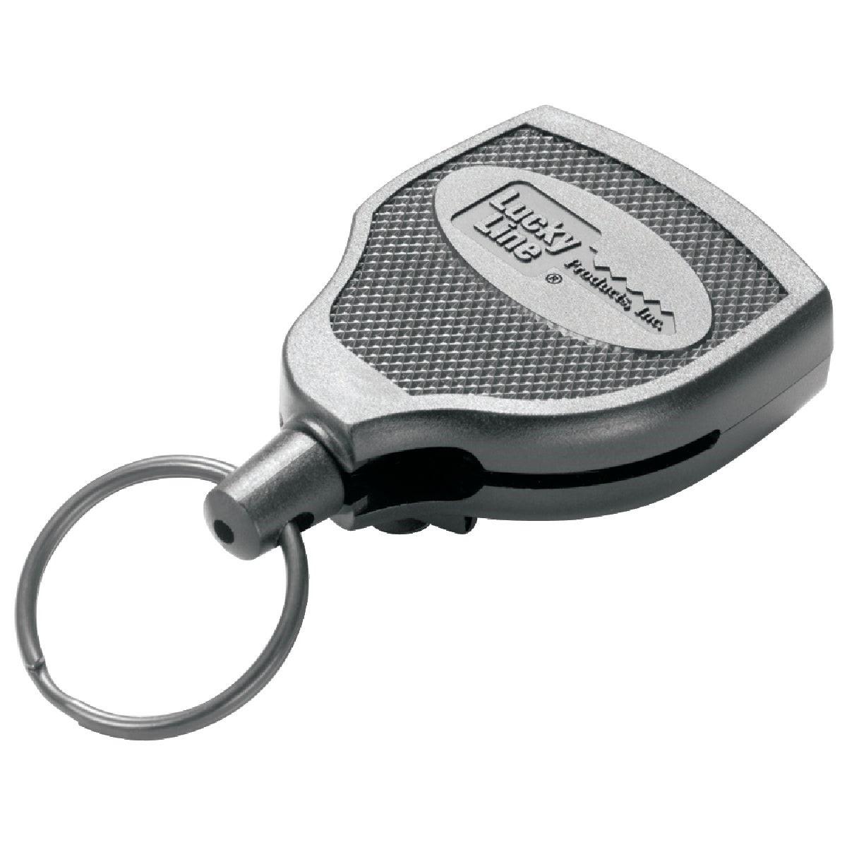 Lucky Line Key Bak Clip-On 48 In. Chrome Retractable Key Chain