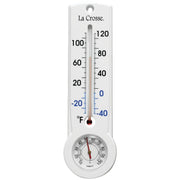 La Crosse Technology Fahrenheit & Celsius Analog -40 to 120 F; -40 to 50 C Hygrometer & Thermometer