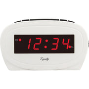 La Crosse Technology Equity White Electric Alarm Clock