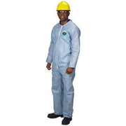 Flame Retardant Coverall, Pyrolon Plus II Flame Retardant Fabric Coverall with zipper, Color: Blue, Large, Packaging Qty: 25 per case