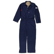 Cotton Coverall, Medium Size, Navy, Elastic Waist, 7 Pockets