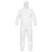 Coverall, TG428, MicroMax®, X-Large, White, Hooded, Elastic