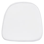 August Kids Soft White Fabric Chiavari Chair Cushion
