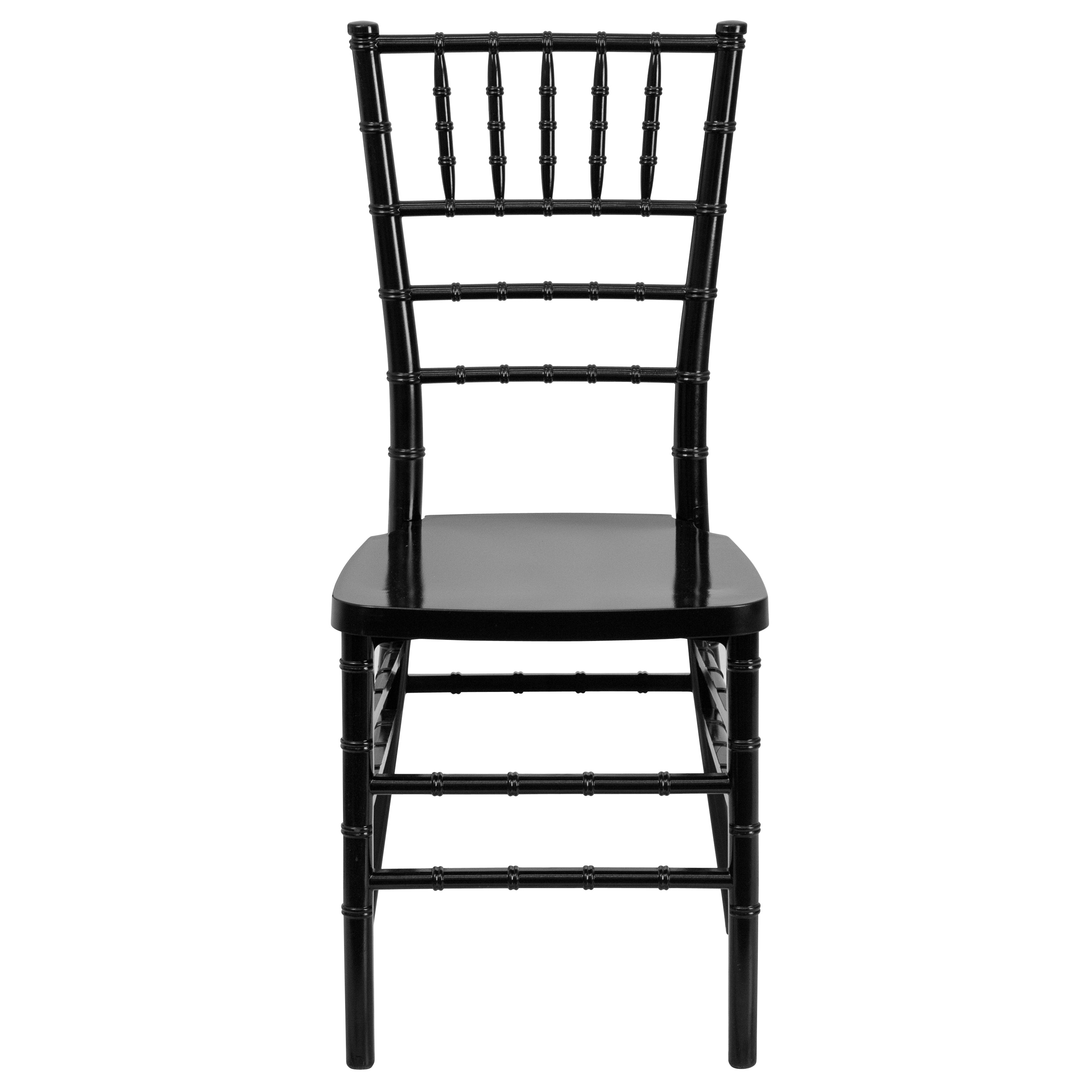 HERCULES PREMIUM Series Black Resin Stacking Chiavari Chair
