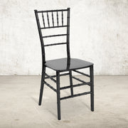 HERCULES Series Black Resin Stacking Chiavari Chair