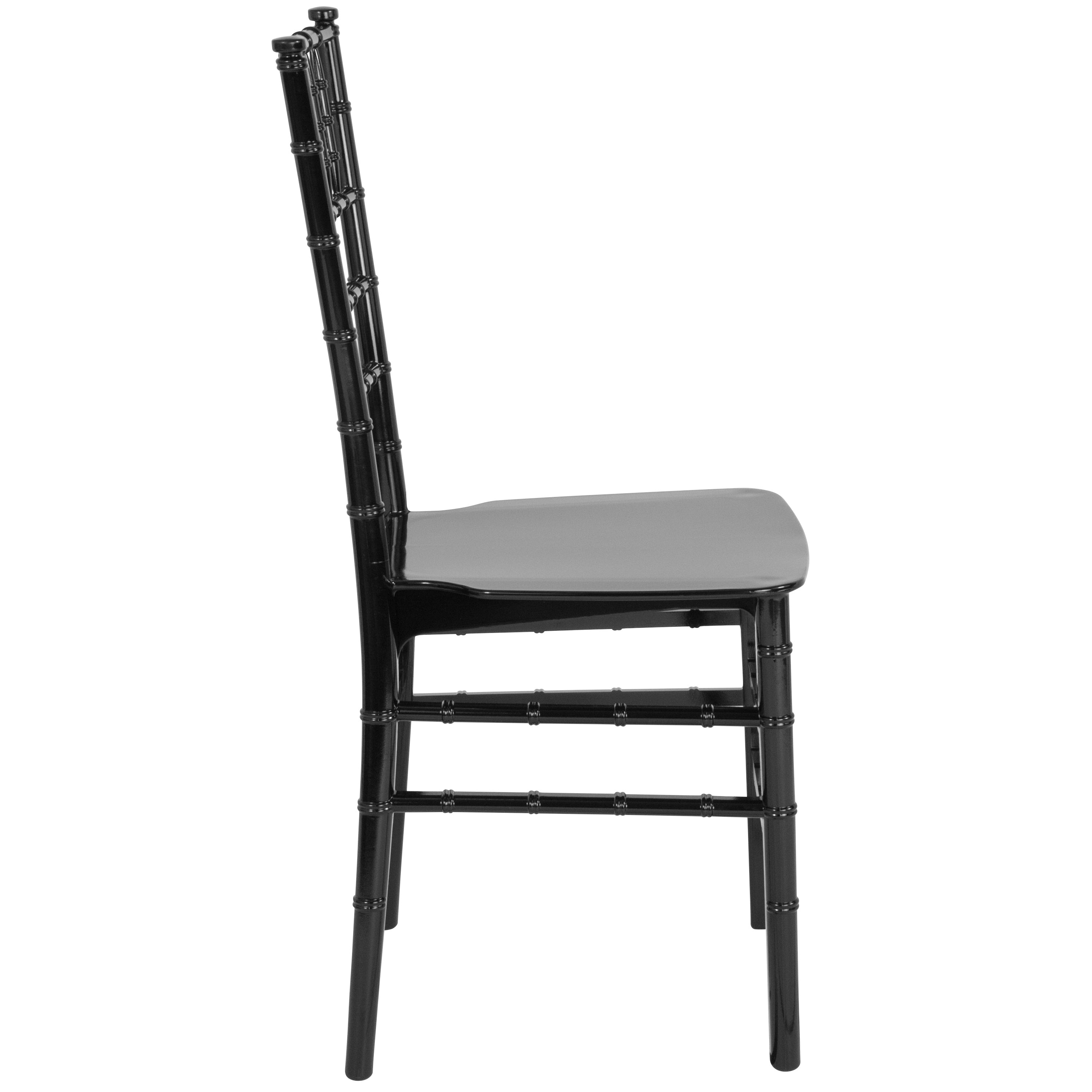 HERCULES Series Black Resin Stacking Chiavari Chair